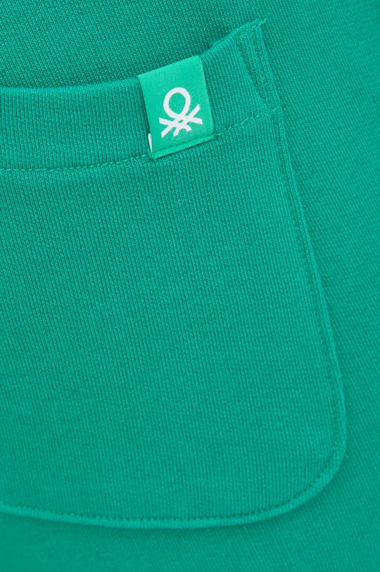 zielony United Colors of Benetton spodnie bawełniane