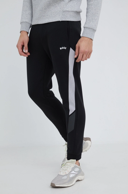 czarny BOSS spodnie dresowe BOSS ATHLEISURE 50474236 Męski