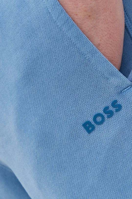 μπλε Βαμβακερό παντελόνι BOSS BOSS CASUAL