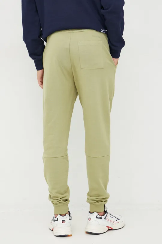 Βαμβακερό παντελόνι Calvin Klein πράσινο