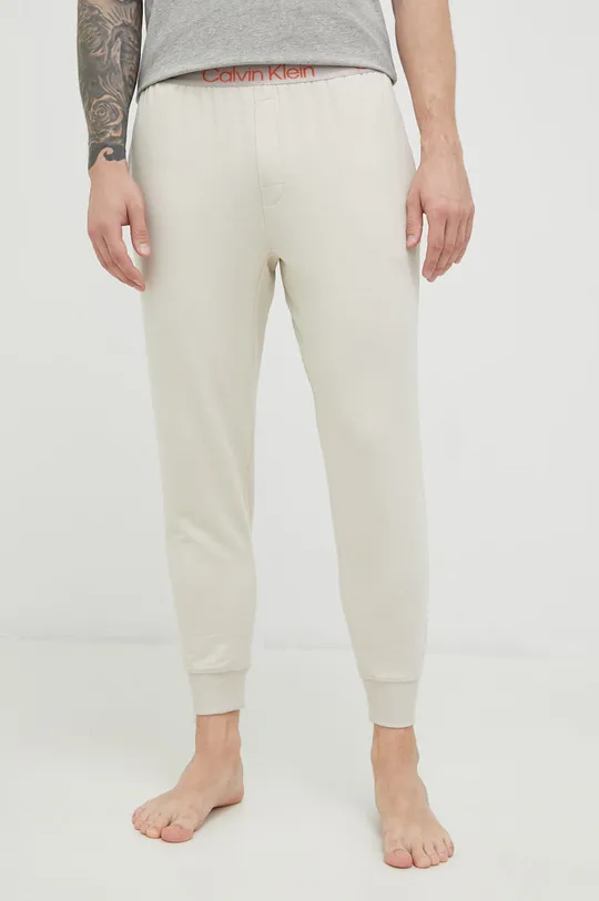 beżowy Calvin Klein Underwear spodnie dresowe Męski