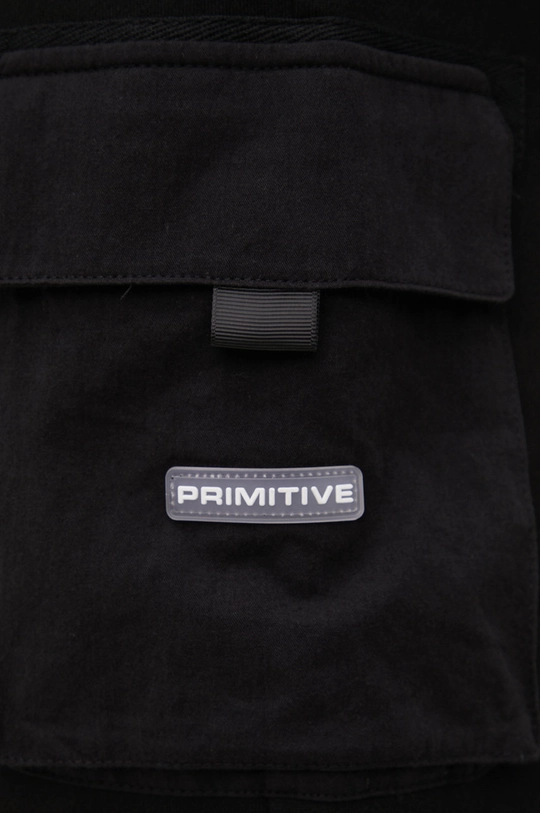 μαύρο Βαμβακερό παντελόνι Primitive Cut N Sew