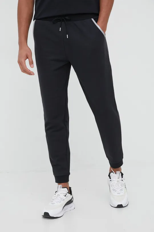czarny Calvin Klein Performance spodnie treningowe Modern Sweat Męski