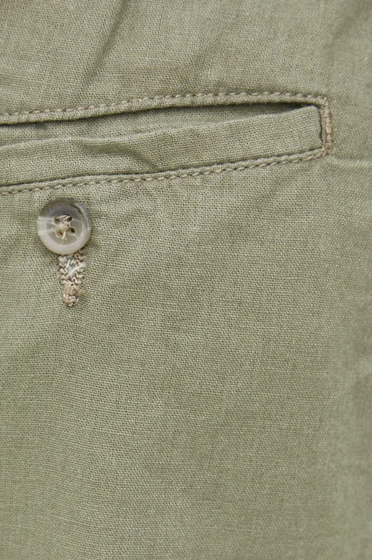 zielony Lindbergh spodnie lniane