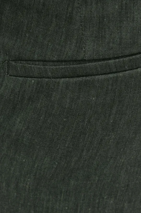 zielony Drykorn spodnie lniane