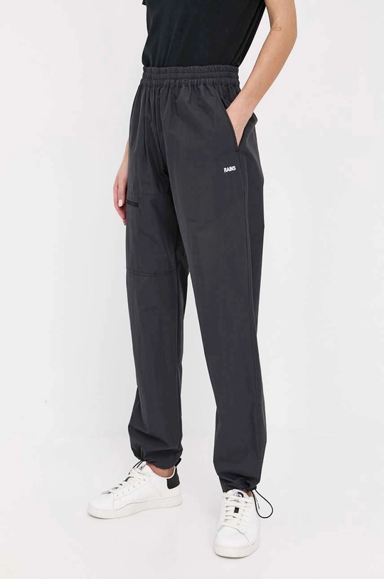 Hlače Rains Woven Pants Regular crna