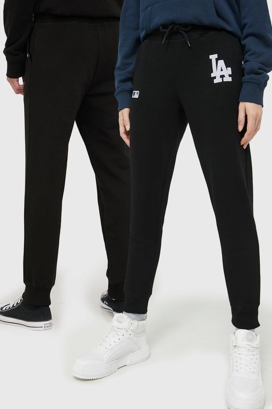 czarny 47brand spodnie dresowe MLB Los Angeles Dodgers Unisex