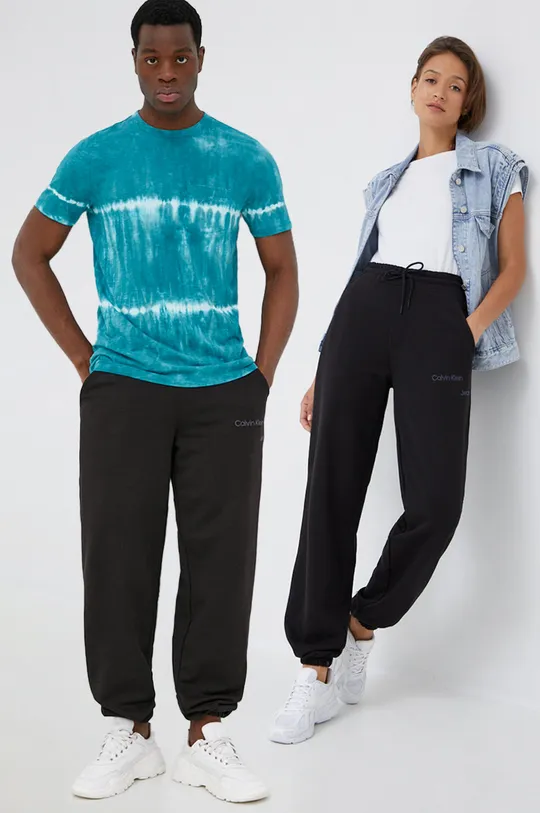 μαύρο Παντελόνι Calvin Klein Jeans Unisex