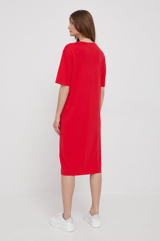 Bavlnené šaty Armani Exchange červená