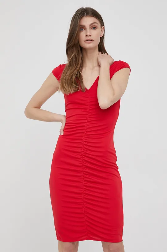 czerwony Armani Exchange sukienka 3LYAAK.YJ2UZ Damski