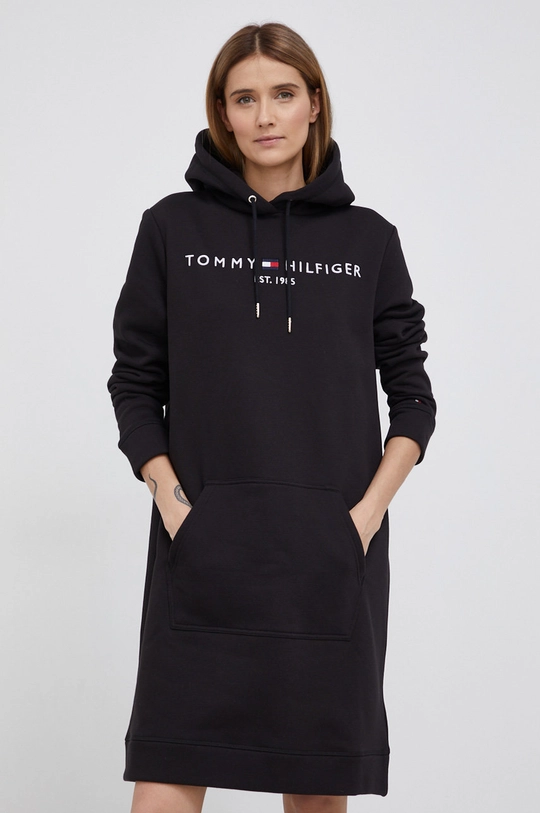 μαύρο Φόρεμα Tommy Hilfiger Γυναικεία