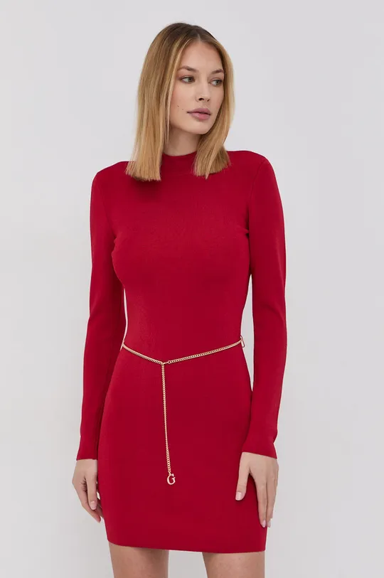 Guess - Sukienka czerwony