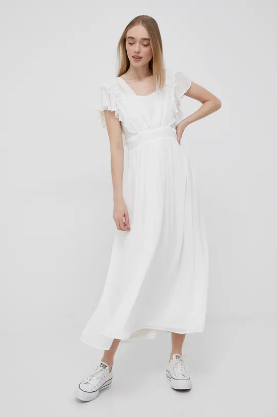 λευκό Φόρεμα Vila Γυναικεία