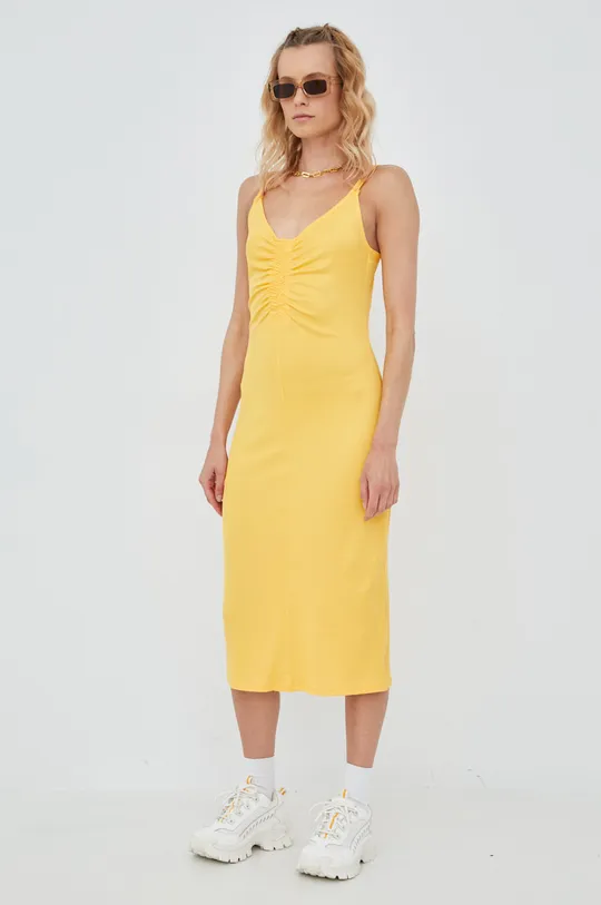 κίτρινο Φόρεμα Vero Moda Γυναικεία