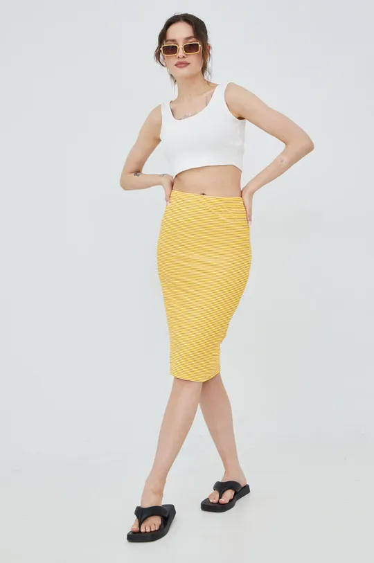 Vero Moda spódnica żółty