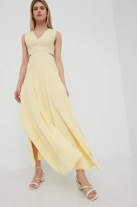 κίτρινο Φόρεμα Patrizia Pepe Γυναικεία