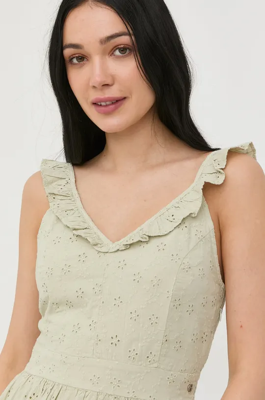 πράσινο Βαμβακερό φόρεμα Guess