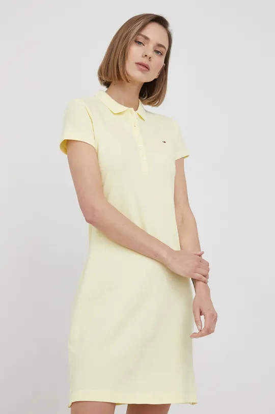 κίτρινο Φόρεμα Tommy Hilfiger Γυναικεία