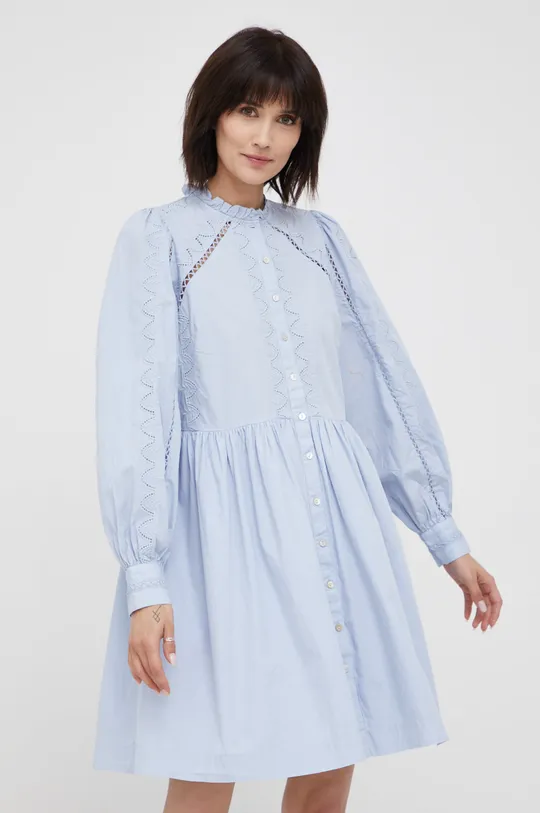 modrá Bavlnené šaty Y.A.S Dámsky