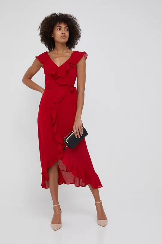 Φόρεμα DKNY κόκκινο