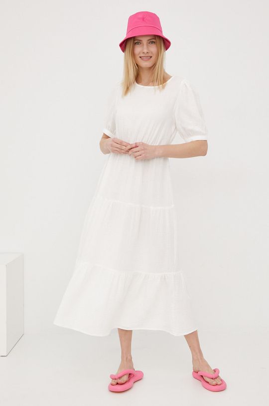 JDY sukienka bawełniana biały