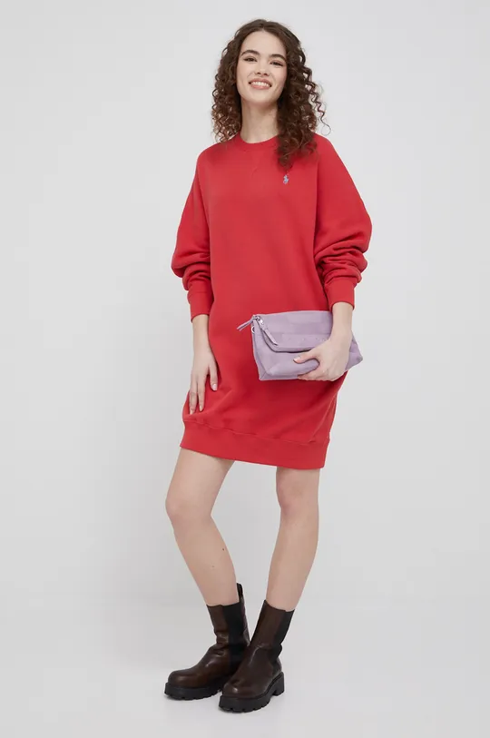 κόκκινο Φόρεμα Polo Ralph Lauren Γυναικεία