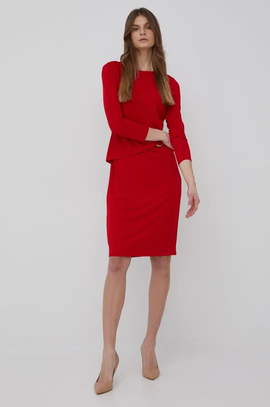 Šaty Lauren Ralph Lauren červená
