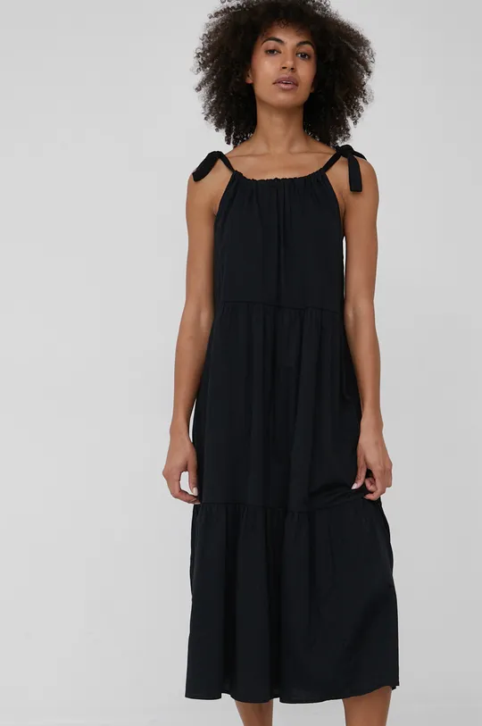 μαύρο Βαμβακερό φόρεμα GAP