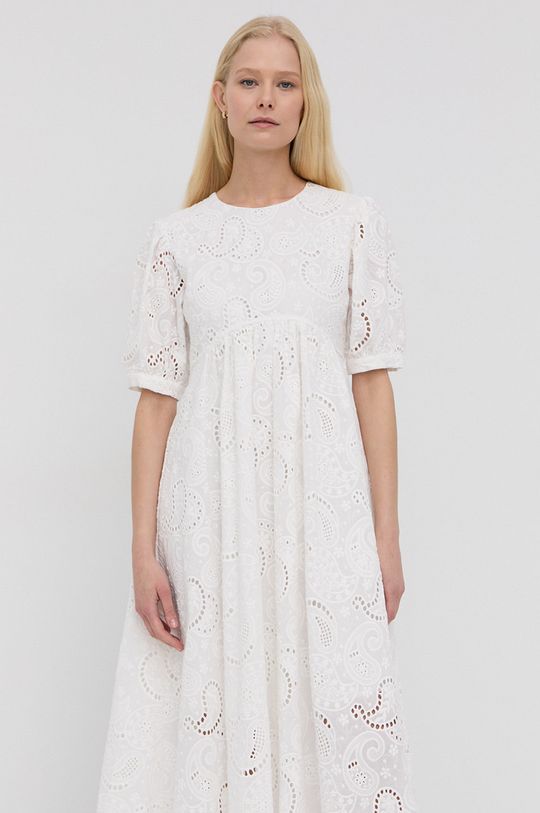 bílá Bavlněné šaty Birgitte Herskind Isolde