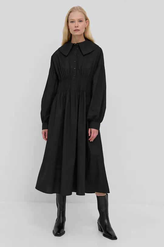 čierna Bavlnené šaty Herskind Freja Dámsky