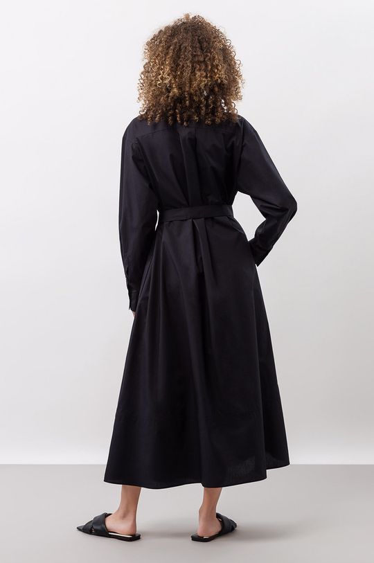 černá Bavlněné šaty Ivy & Oak