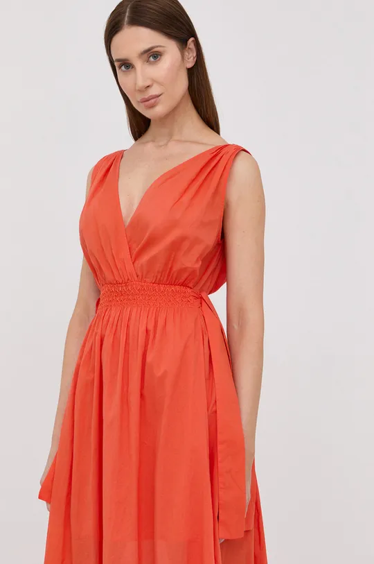 narančasta Pamučna haljina Marella
