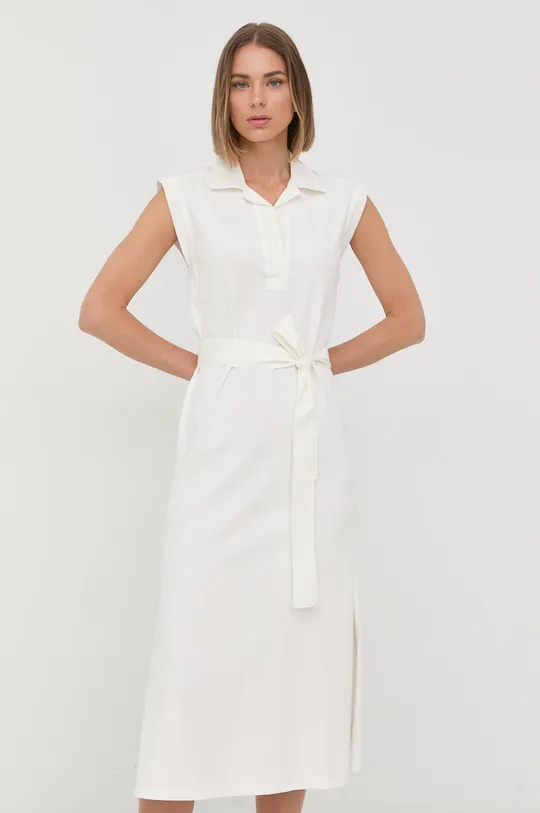 λευκό Φόρεμα Marella Γυναικεία