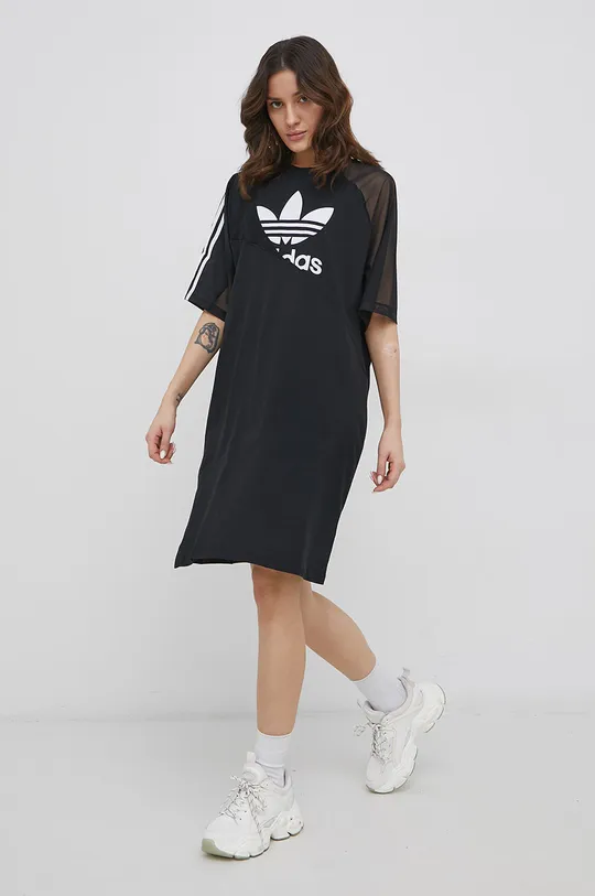 μαύρο Φόρεμα adidas Originals Adicolor