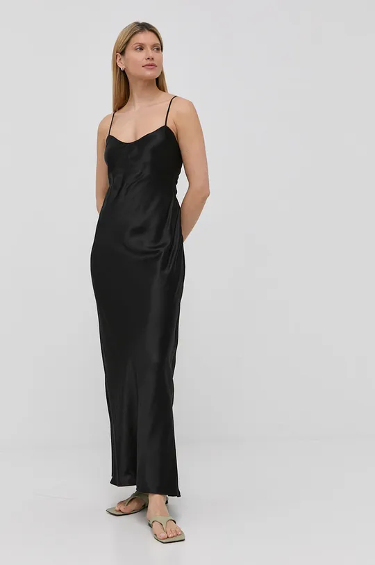 μαύρο Φόρεμα από συνδυασμό μεταξιού Herskind Γυναικεία