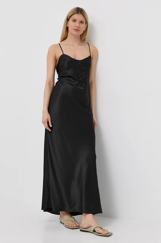 Φόρεμα από συνδυασμό μεταξιού Herskind μαύρο