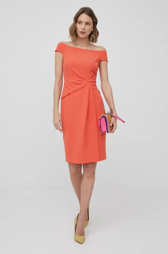 Φόρεμα Lauren Ralph Lauren πορτοκαλί
