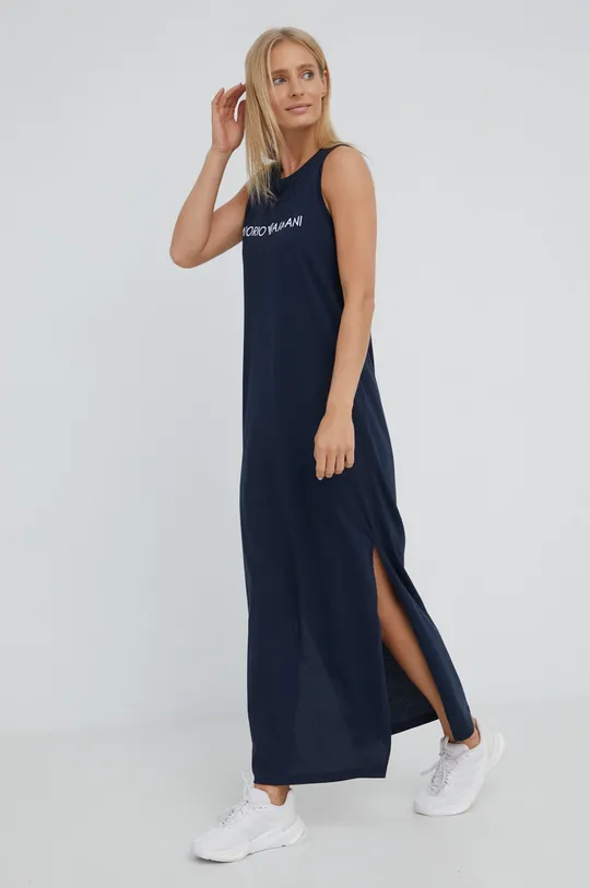 Пляжна сукня Emporio Armani Underwear темно-синій