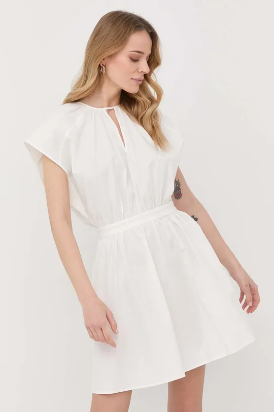 bijela Pamučna haljina Twinset Ženski