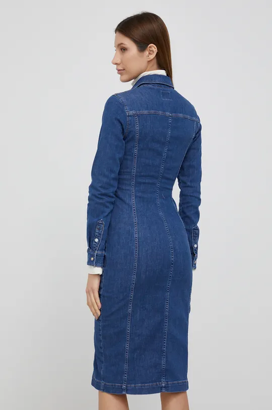 Rifľové šaty Pepe Jeans Claire Ocean  98% Bavlna, 2% Elastan