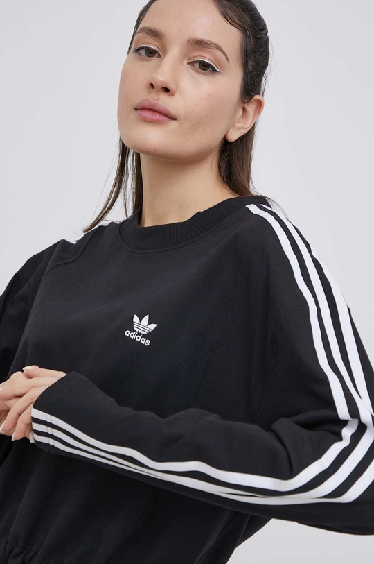 Bombažna obleka adidas Originals Adicolor Ženski