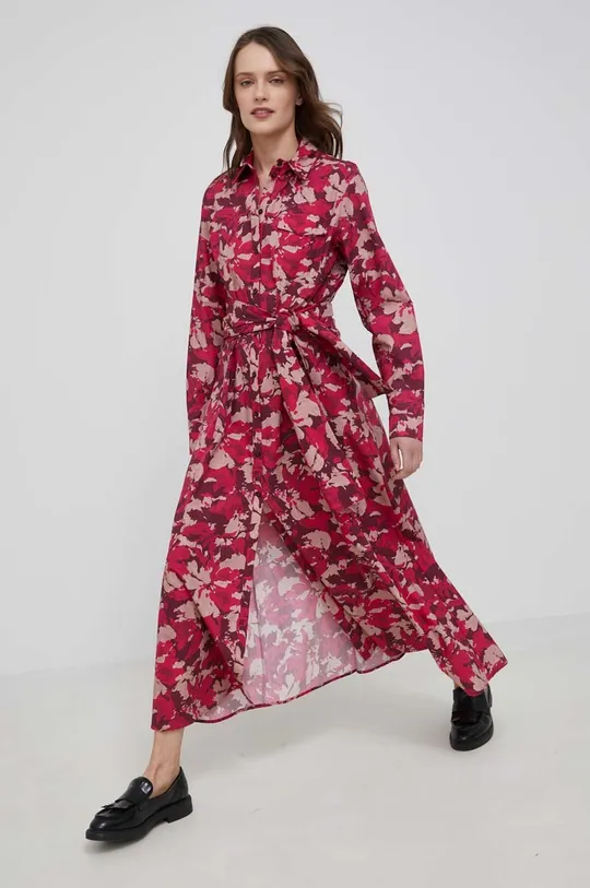 Woolrich - Βαμβακερό φόρεμα πολύχρωμο