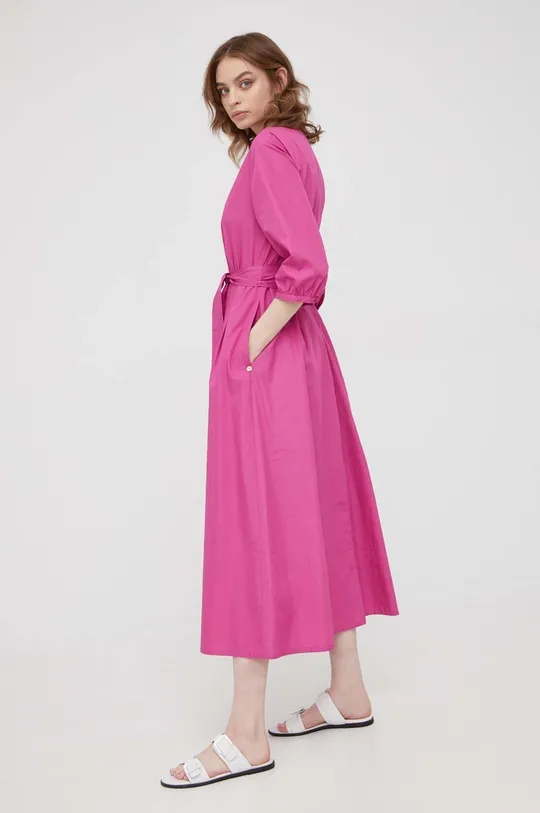 Βαμβακερό φόρεμα Pennyblack ροζ