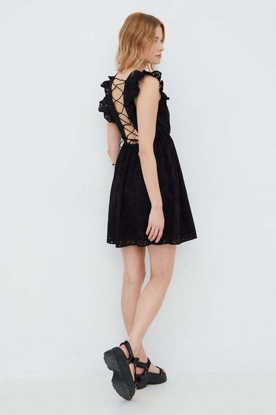 černá Bavlněné šaty Vero Moda