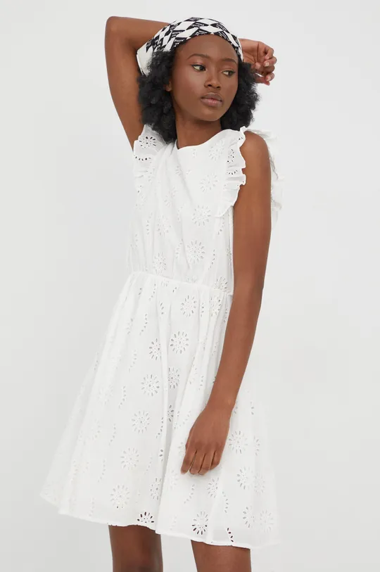 biały Vero Moda sukienka bawełniana Damski