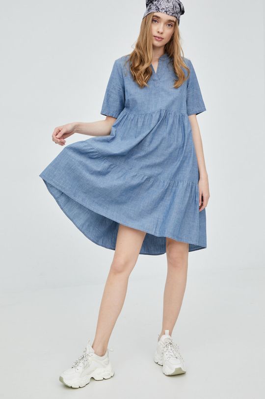 niebieski Vero Moda sukienka bawełniana Damski