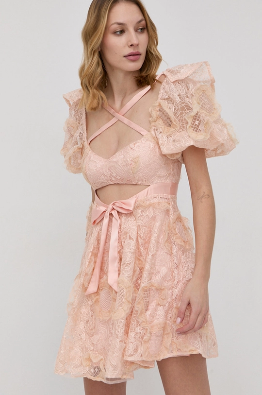 roza Obleka For Love & Lemons