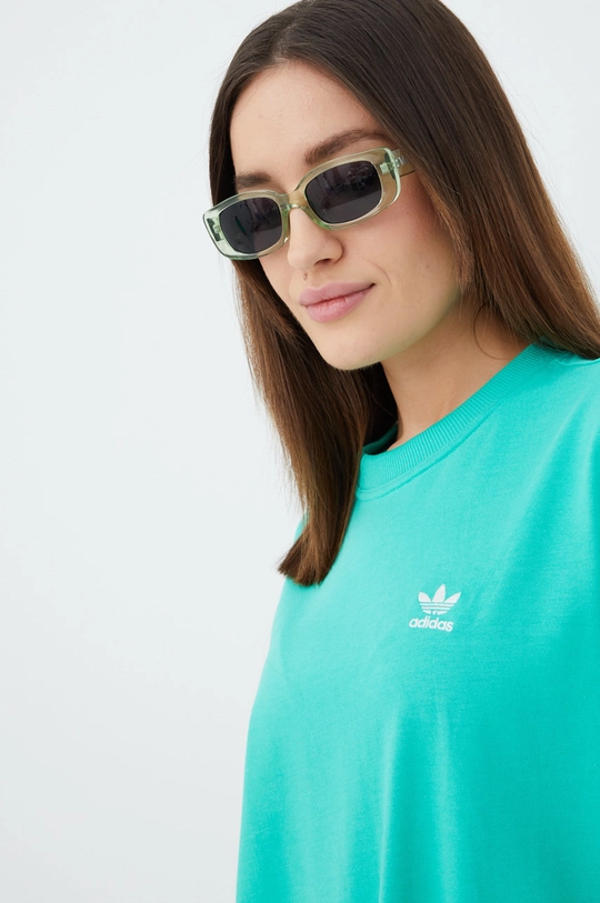 πράσινο Βαμβακερό φόρεμα adidas Originals Adicolor