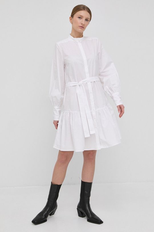 Bavlněné šaty Bruuns Bazaar Rosie Othilie bílá