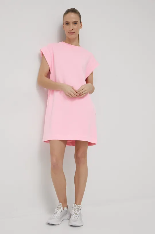 ροζ Βαμβακερό φόρεμα Deha Γυναικεία